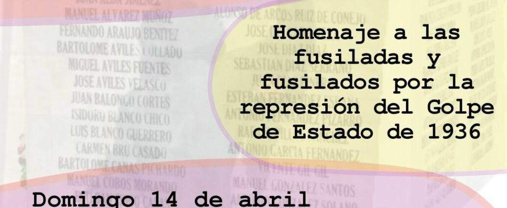 Cartel del acto por la memoria en Tarifa.