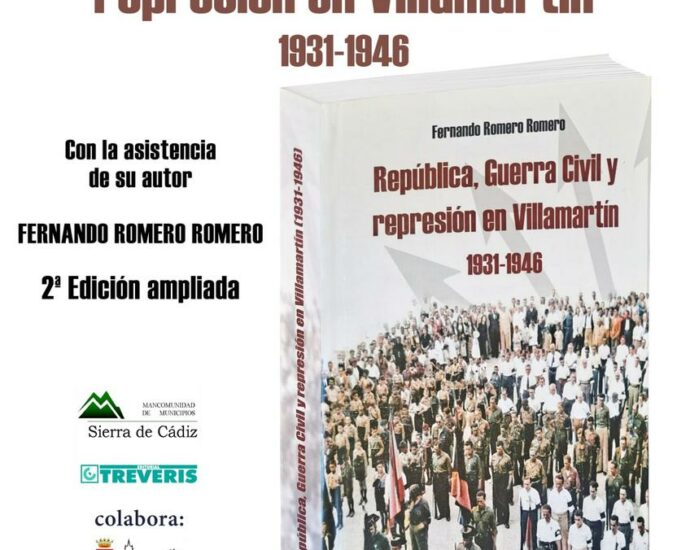 Cartel de la presentación del libro.