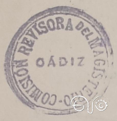 Sello de la Comisión Revisora, 1941 (AGA).