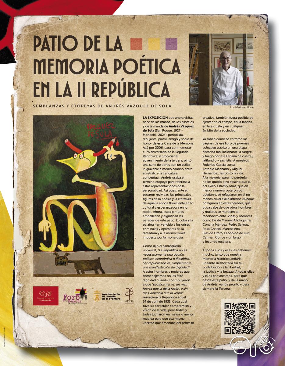 Patio de la memoria poética en la II República. Patio de la memoria poética en la II República.