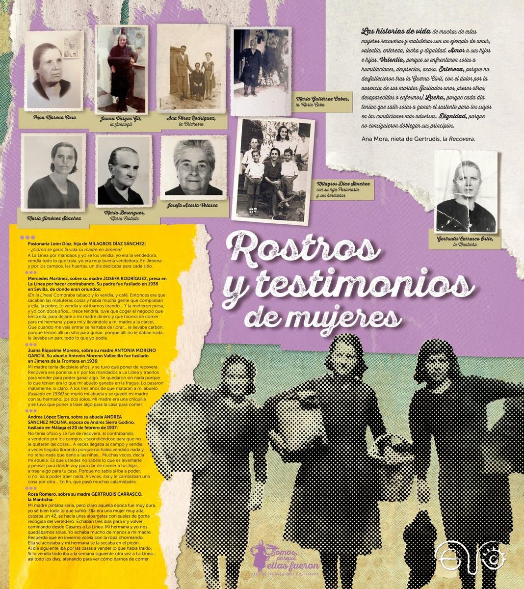 Rostros y testimonios de mujeres Rostros y testimonios de mujeres