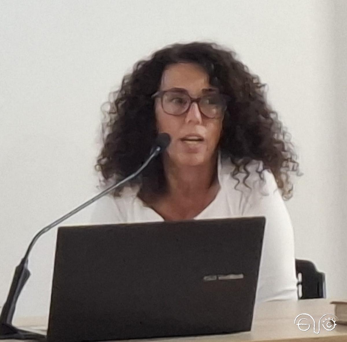 Lola Alto Enríquez, durante su intervención.