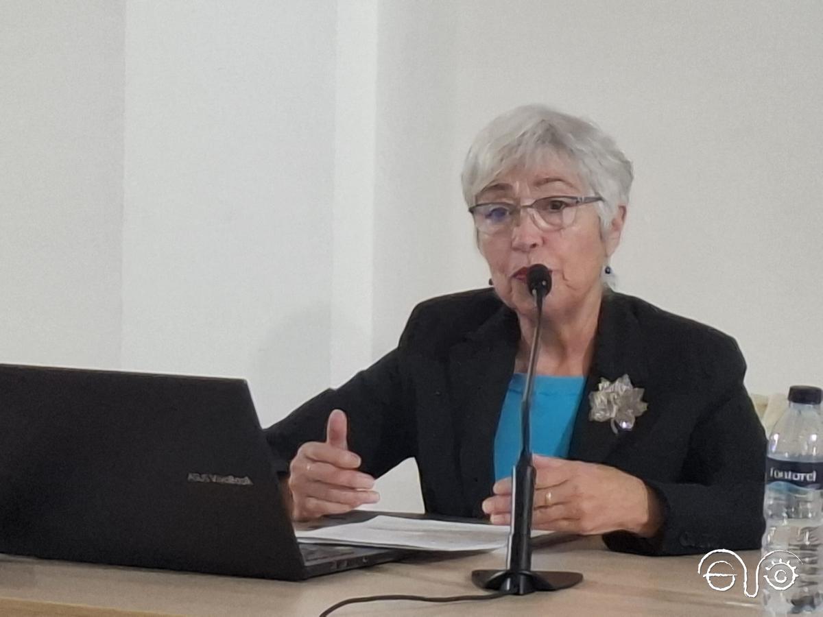 Malgara García Díaz, durante su intervención.