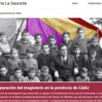 Portada de la base de datos sobre la depuración del magisterio.