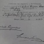 Documento donde se recoge la sanción que se le impone a Mª Dolores Mazorra.