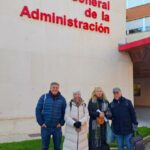 Investigadores de la Casa de la Memoria, en el Archivo General de la Administración, en Alcalá de Henares (Madrid), 20/11/2025..