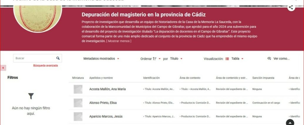 Captura de la base de datos.