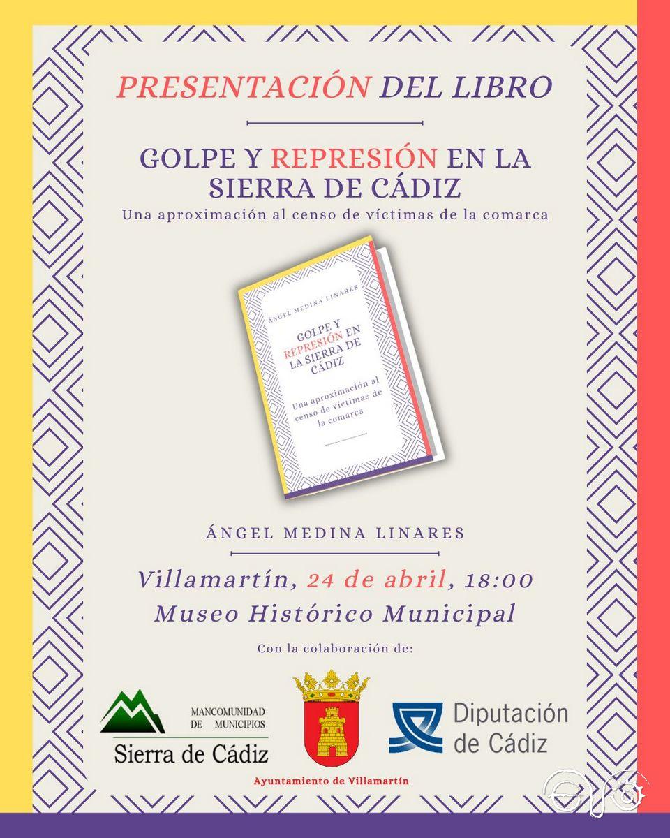 Cartel de la presentación del libro.