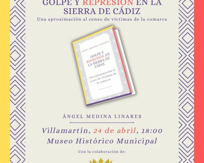 Cartel de la presentación del libro.