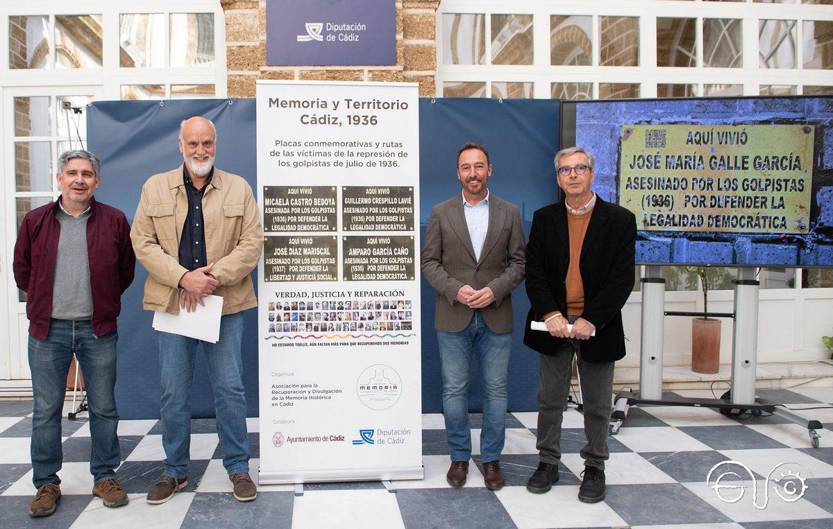 Presentación del proyecto Memoria y Territorio, de Cádiz, subvencionado en la anterior convocatoria.