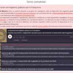 Captura de pantalla con la serie sobre Depuración del magisterio gaditano.