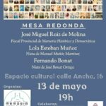 Cartel de la mesa redonda.