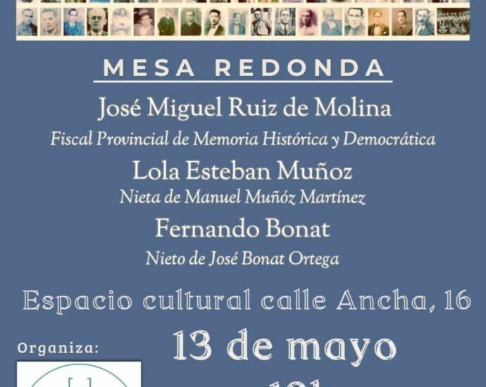 Cartel de la mesa redonda.